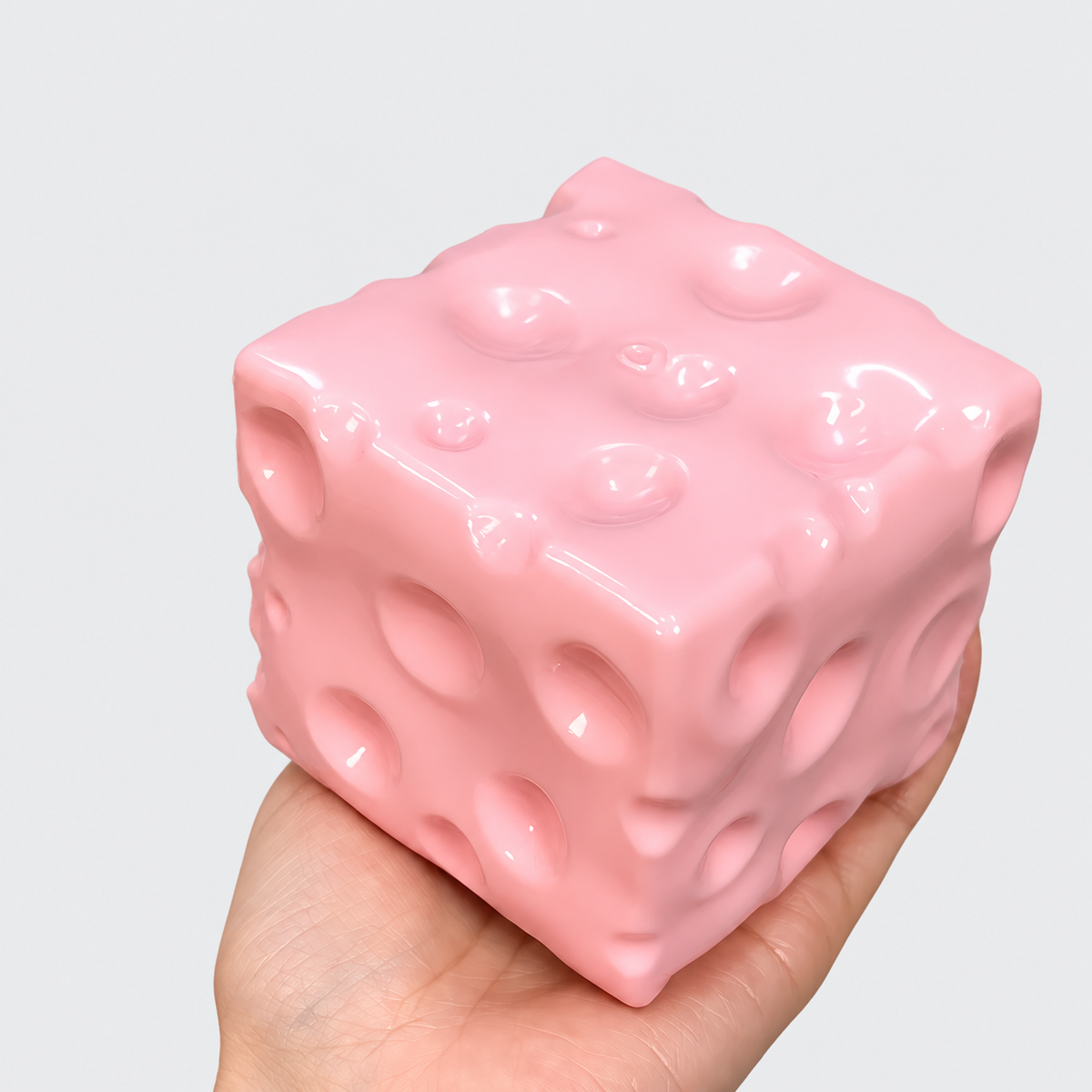 Chiboki Jumbo Cheese Squishy – Ultra-Soft Moldable Non-Rebound Stress Ball & Fidget Toy