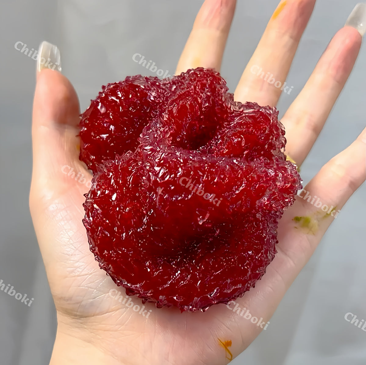Chiboki Handcrafted Crystal Slushy Ball Squishy Toy, Yangmei Vaseline Squishy - Moldable Waxberry Stress Ball | ASMR Fidget Toy Squishy Stress Balls Soft Stress Relief Fidget Sensory Grippie Set for Relaxation and Gift Giving