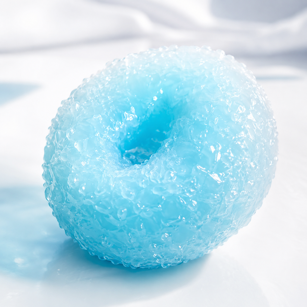 Chiboki Squishy, Meersalz-Slush Crunchy Ball Quetsch-Spielzeug – mit Vaseline gefüllt, formbar, ohne Rückpralleffekt, ASMR-Crunch-Stressabbau, Mini-Schreibtisch-Deko & Geschenk für Erwachsene