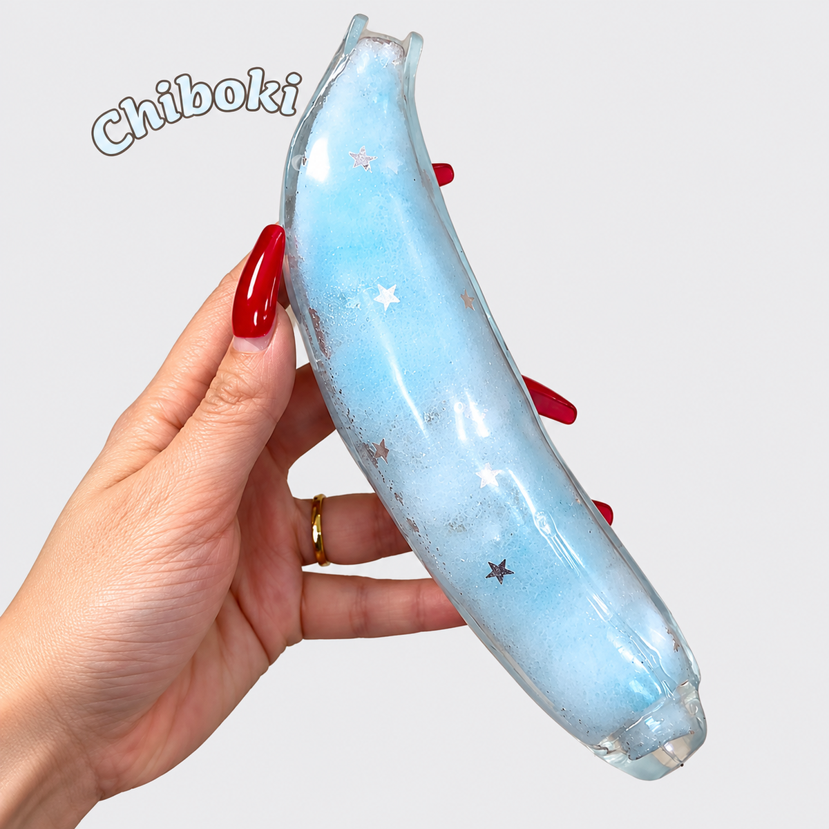 Chiboki Dream Banana Squishy – Handmade Stress Ball & Sensory Fidget Toy, 3 Texture Options