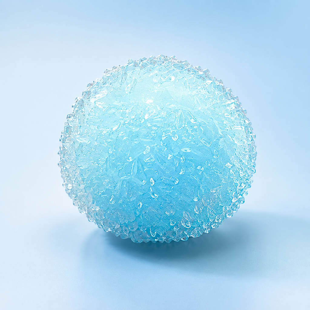 Chiboki Squishy, Meersalz-Slush Crunchy Ball Quetsch-Spielzeug – mit Vaseline gefüllt, formbar, ohne Rückpralleffekt, ASMR-Crunch-Stressabbau, Mini-Schreibtisch-Deko & Geschenk für Erwachsene