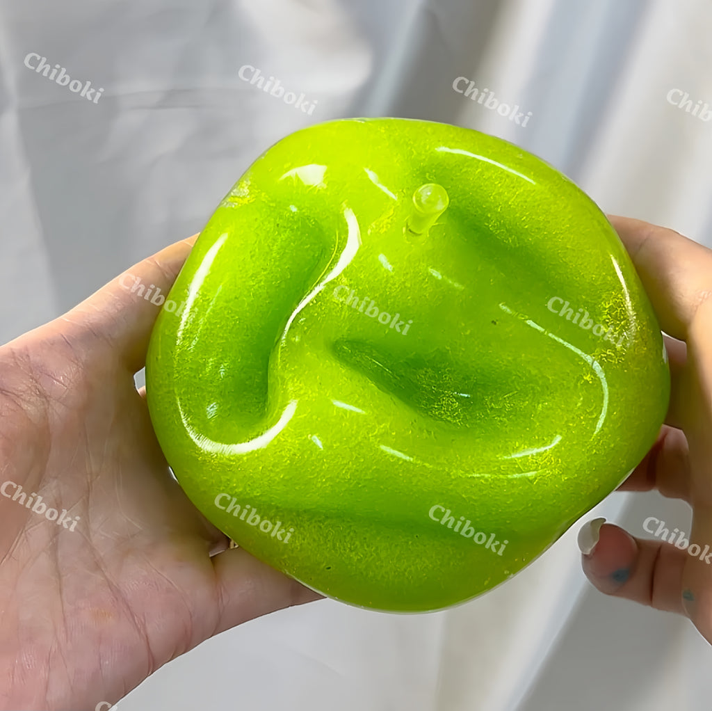 Chiboki Green Apple Slushy Squishy – Crunchy ASMR Fidget Toy